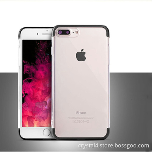 Dual color hybrid case, TPU+PC material, fused together